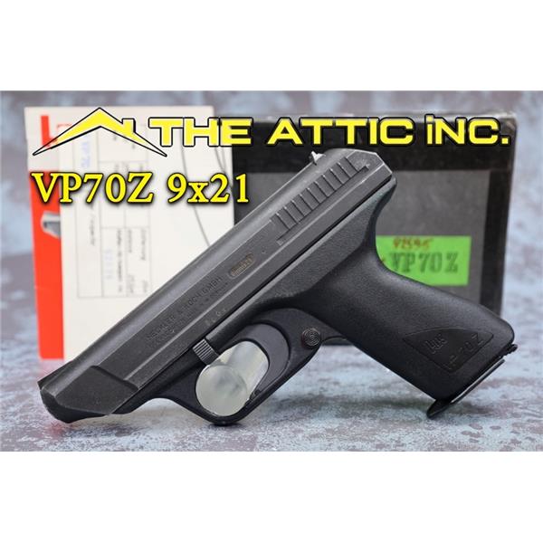 Other Model 9X21mm Heckler & Koch / H&K RARE CALIBER HECKLER AND KOCH VP70Z 9x21 W/ BOX TEST TARGET GERMANY