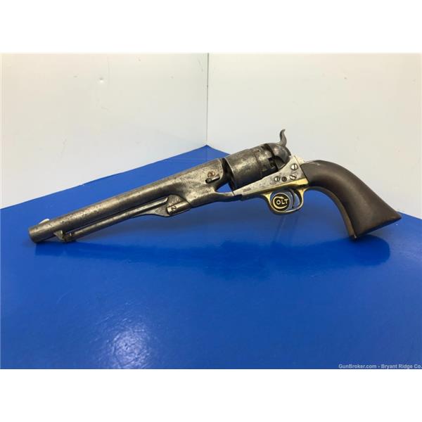 Other Model 1867 Colt 1860 Army .44 Cal Blue 8" *RARE OPEN TOP SINGLE ACTION REVOLVER* ET