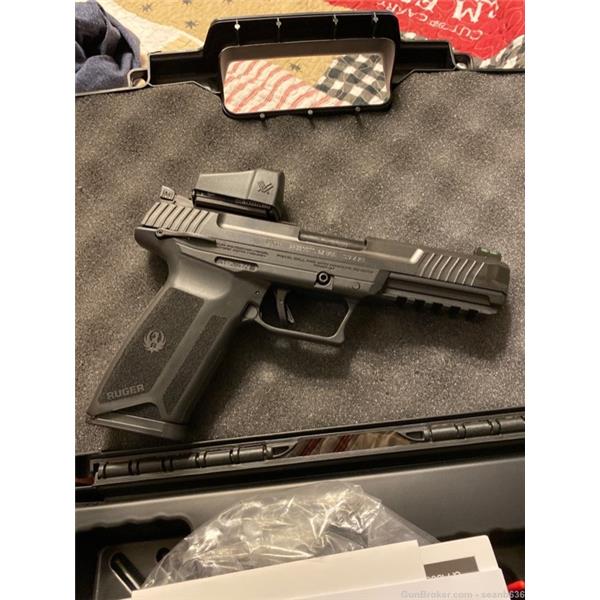 5.7X28mm Ruger-57 Ruger / Sturm, & Co. 57 pistol with vortex venom red dot. Used like new 5 inch " barrel