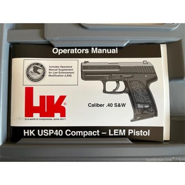 HECKLER KOCH USP 40 COMPACT New and Used Price, Value, & Trends 2024