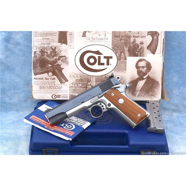 Colt Combat Elite Pistol 5 Inch .45 ACP. O8011XSE. Blue/Stainless