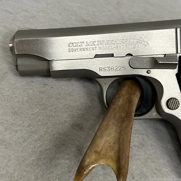 タナカ .380 GOVERNMENT STAINLESS MODEL Tanaka Government .380 Auto Chrome Stainless GBB Pistol