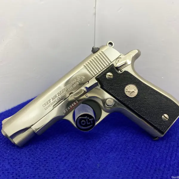 COLT 380 GOVERNMENT MODEL SERIES 80 NICKEL New and Used