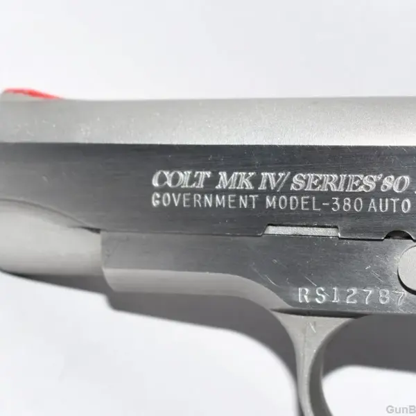タナカ .380 GOVERNMENT STAINLESS MODEL Colt .380 Government Model Series 80 Stainless Steel For