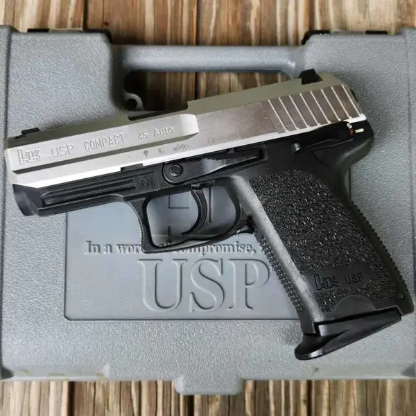 タナカ H&K USP Stainless Steel Midel Heckler Koch USP Compact Stainless .40SW M704031SS | 12+1