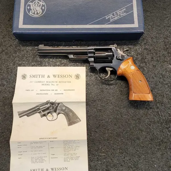 タナカ モデルガン Su0026W M19 6インチ コンバット マグナム ヘビーウェイト Ver.3