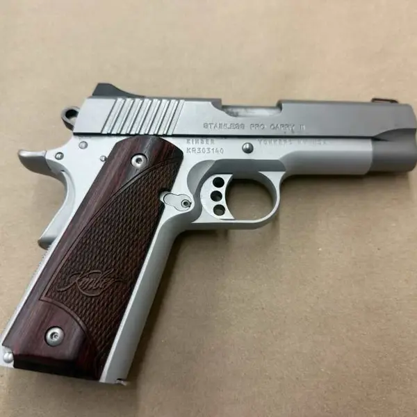 .45 ACP STAINLESS PRO CARRY II Kimber .45ACP 3.75" Bbl