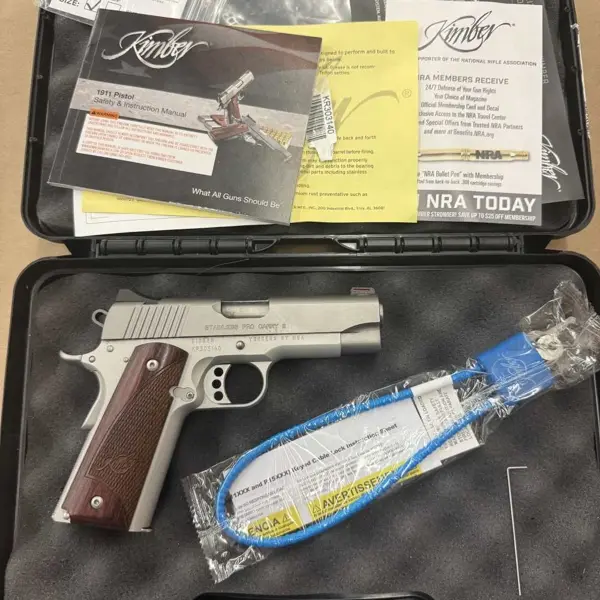 .45 ACP STAINLESS PRO CARRY II Kimber .45ACP 3.75" Bbl