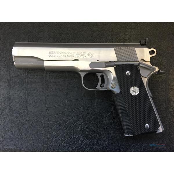 .45 ACP COLT MFG CO INC Colt Series 80 MkIV GOLD CUP NATIONAL MATCH - semi-automatic pistol 45acp