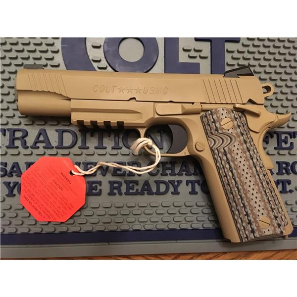 CQBP NIB Colt Custom Shop 1911 Gov't O1070CQB Pistol M45A1 USMC rollmark .45 ACP 5 inch " barrel