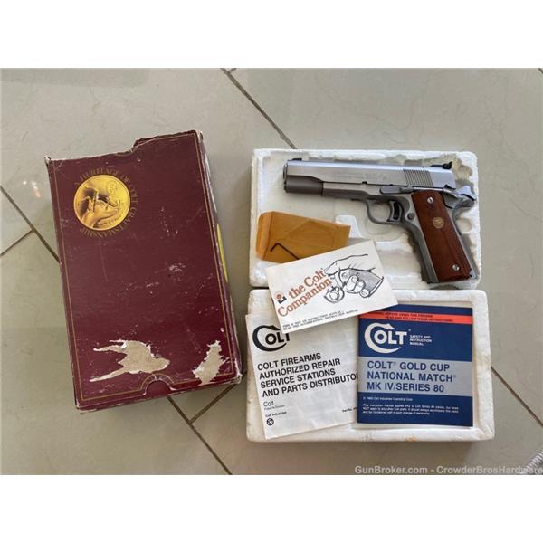.45 Colt Series 80 MKIV Gold Cup National Match Full Size 1911 45 acp Auto