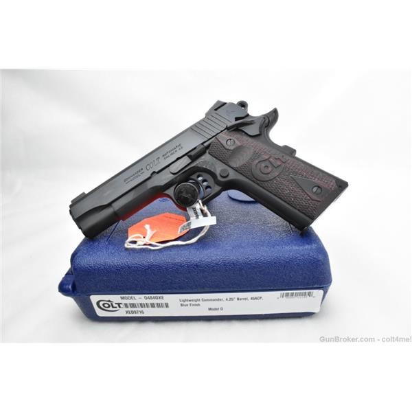 .45 ACP 1911/1991 Commander Colt 1911 Lightweight LW 45 4.25" 8+1 Blued O4840XE 098289111050 4.3 " barrel