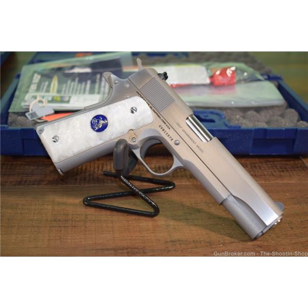 .38 Super Series 70 Government Colt Model Govt 1911 Pistol 38 SUPER STAINLESS PEARL GRIP 38SUP 098289112248 5 inch " barrel O1911C-SS38