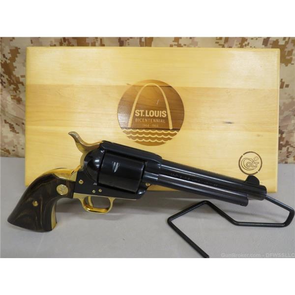 .45 Colt Single Action Army (SAA) PENNY! COLT SAA ST. LOUIS BICENTENNIAL .45LC 5.5" BRL, MFG:1964, LNIB MINTY