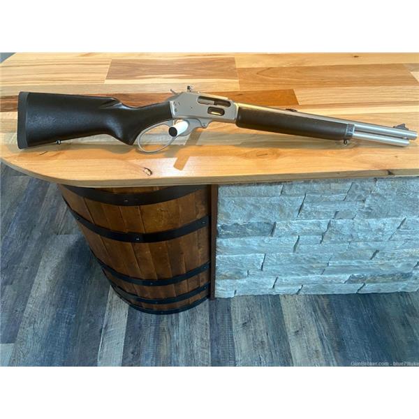 Marlin 1895 Trapper Stainless Lever Action Rifle - 45-70 Government -  16.1in