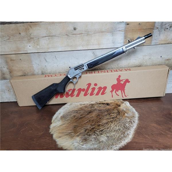 Marlin 1895 Trapper Stainless Lever Action Rifle - 45-70 Government -  16.1in