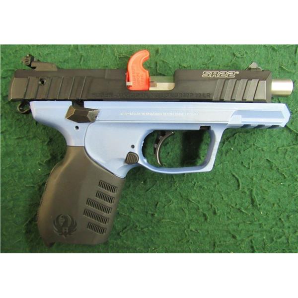 .22 LR Ruger SR22 SR-22 Long Rifle Polar Blue 03653 3653 NEW 736676036530 3.50 " barrel