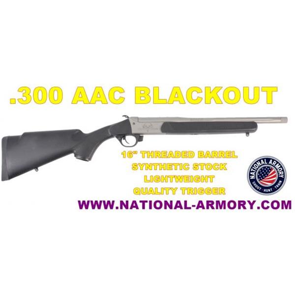 300 BLK Traditions Outfitter G2, Blackout, 16.5" Barrel, Cerakote Black Finish 040589026473