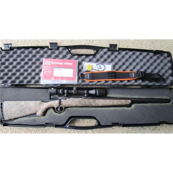 .22-250 Rem. Savage AXIS II CAMO 22-250 Rem 22" AccuTrigger Bushnell 4-12x40 Scope 22 inch " barrel
