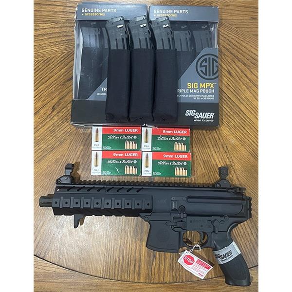 9mm Luger (9x19 Para) Never fired! Sig Sauer MPX 9mm- Package Deal