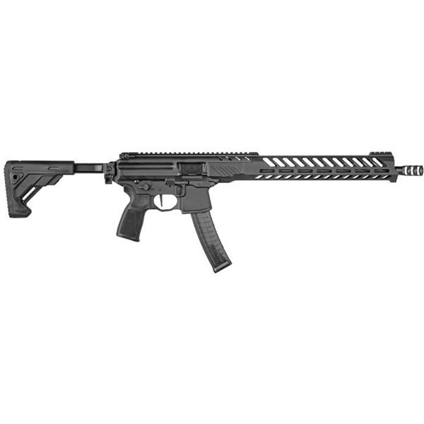 9mm Luger (9x19 Para) SIG SAUER INC. MPX PCC BLACK COMPETITION CARBINE 9MM SKU RMPX-16B-9