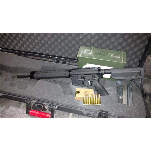 5.56mm NATO 5.56 Springfield Saint + 360 Federal XM193 on clips 16 inch " barrel