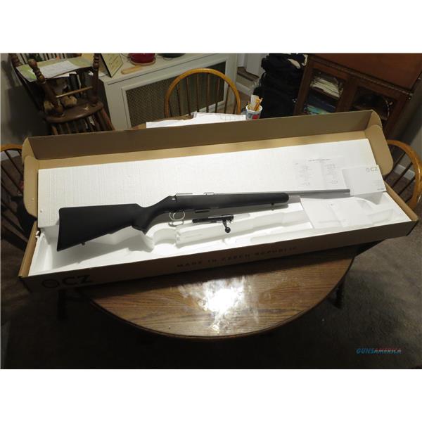 .17 (all) NIB 2018 CZ 455 American 17 HMR Rifle, Stainless Steel, 20.5", Black Satin Synthetic Stock