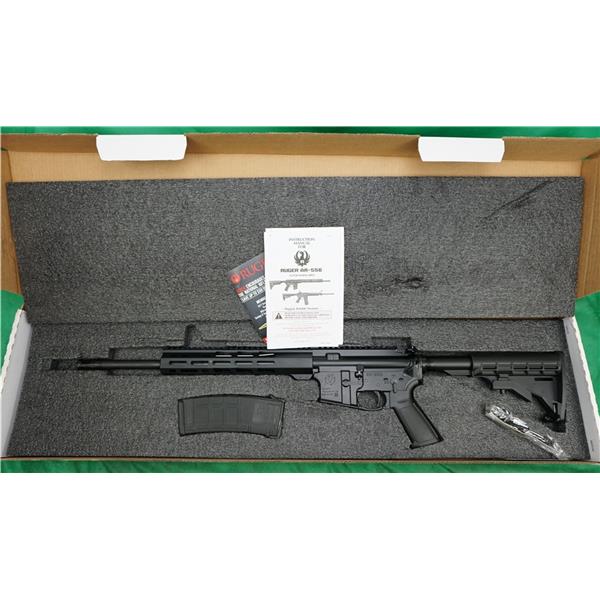 5.56mm NATO UNFIRED Ruger AR-556 AR556 AR15 AR-15 5.56 16" AS-NEW $.01 Start 16 inch " barrel