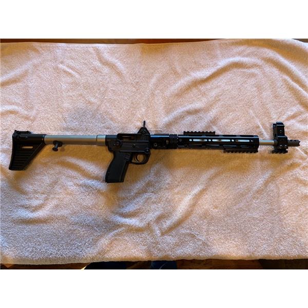9mm Luger (9x19 Para) Sub 2000 Kel Tec Sub2000: Unique foregrip allows red dot to remain installed when folded. 16 inch " barrel