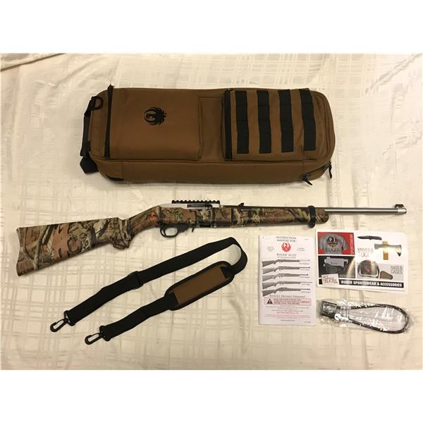 Ruger 10/22 Takedown .22 LR Camo Stainless Packpack Case Bugout