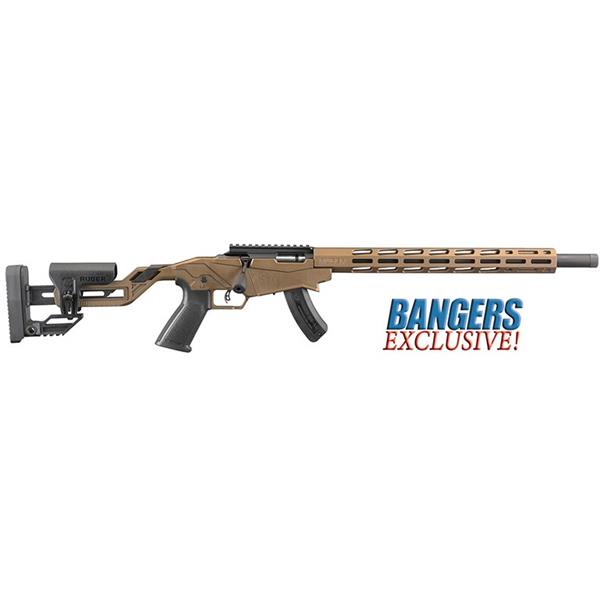 .17 HMR Precision Rifle Ruger - Precision, 17HMR, 18" Threaded Barrel, Black/Burnt Bronze Cerakote,