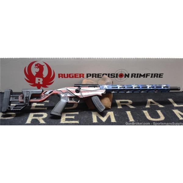 .22 LR Precision Rifle Ruger in .22LR With 18"Trd Brl and 1-15 Round Mags NIB! 08422