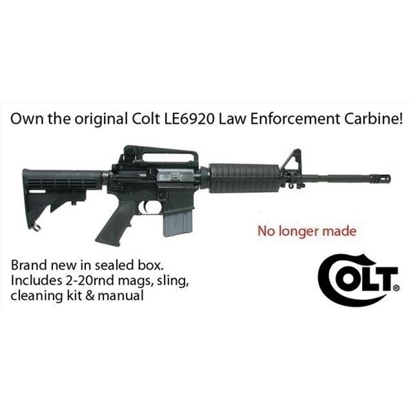 5.56mm NATO Colt LE6920, Blue Label Restricted Marked AR15 M4 NIB 16 inch " barrel