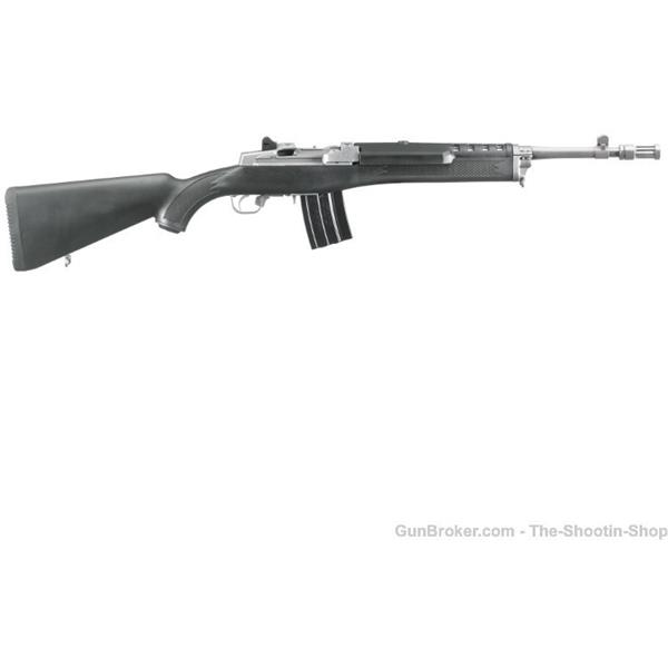 5.56mm NATO Mini-14 Tactical RUGER MINI14 TACTICAL 5.56MM Rifle STAINLESS Threaded 16" 223 5819 736676058198 16 inch " barrel