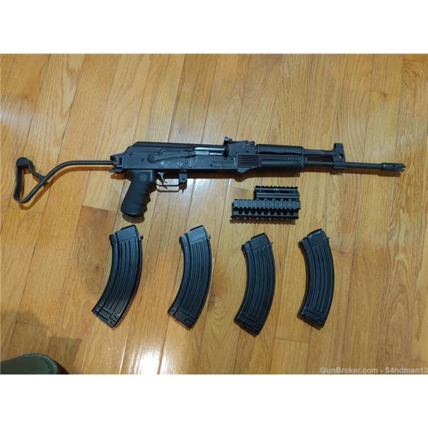Other Model 7.62x39 Imported Cugir M10 AK47 side folder, chrome lined barrel, 4 steel mags, etc 16 inch " barrel