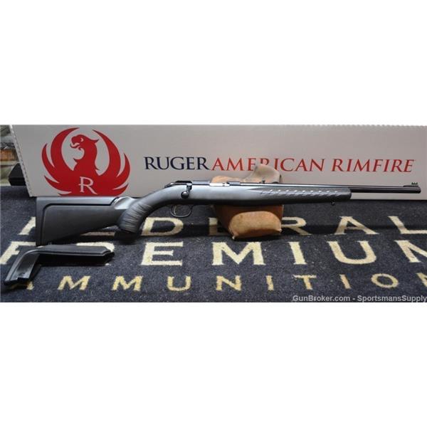 .22 LR American Rifle Ruger compact 22LR With 18"Brl and 1-10 Round Mag NIB! 08303