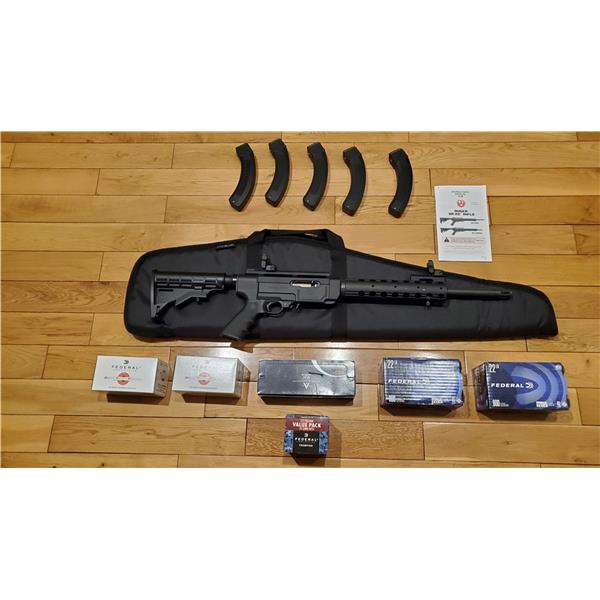 .22 LR New Ruger SR22 Rifle .22LR - Plus Ammo and Mags! No Reserve! 736676111343 16 inch " barrel