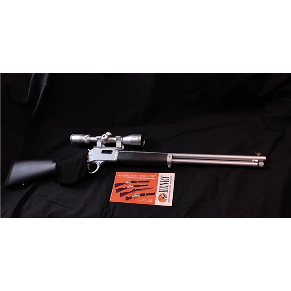.44 Mag. All-Weather Lever Henry Repeating Arms All Weather Magnum H012AW large loop 44 mag 3-9X40 No Reserve