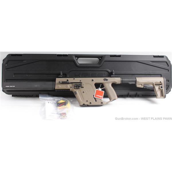 9mm Luger (9x19 Para) Super V Vector CRB Kriss TDI NIB Vector-USA G2, FDE 9mm, 16" BRL, 17 RND Glock Mag, KV90CFD20 810237023112 G-I-21268 16 inch " barrel