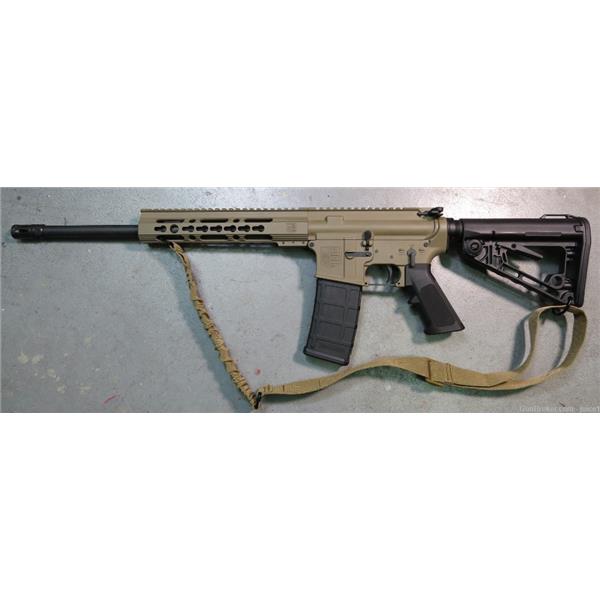 .223 Rem. Diamondback Firearms DB15 5.55 Semi-Automatic AR15 Rifle KeyMod Flat Dark Earth 16 inch " barrel