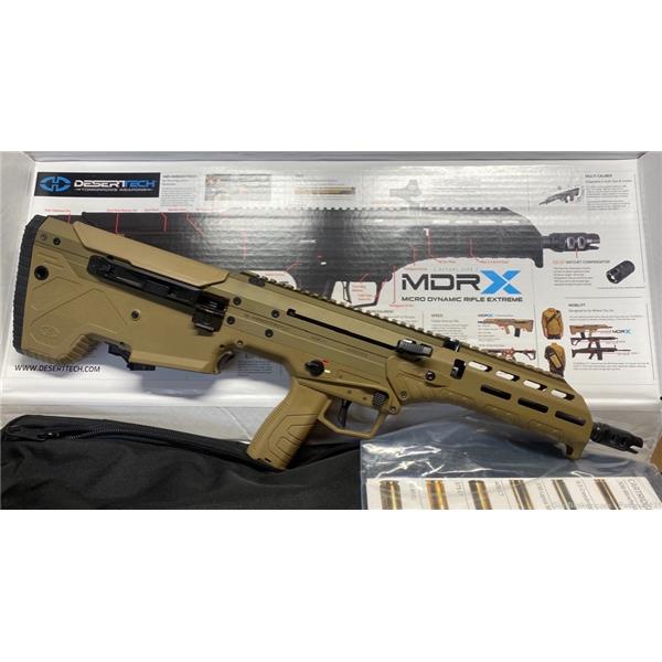 5.56mm NATO (.223 Rem.) Desert Tech DesertTech MDRX Forward Eject FDE 5.56/.223 Tactical Bullpup Carbine 16 inch " barrel