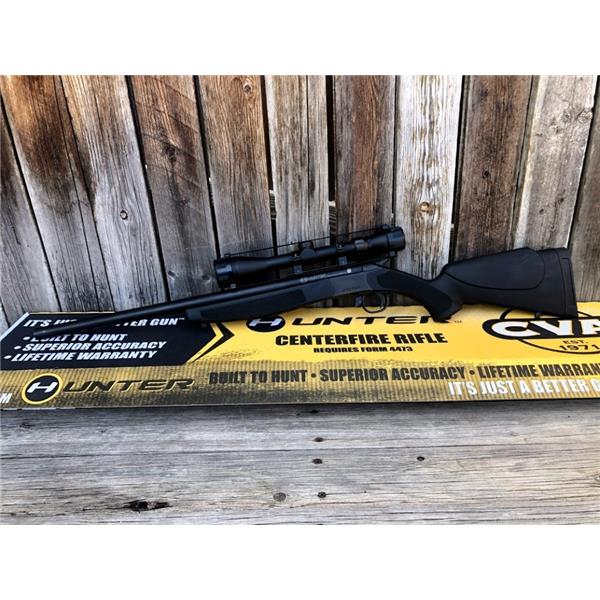 .44 Rem Magnum Connecticut Valley Arms / CVA Hunter 44 Remington Single Shot Rifle Excellent in Box Scope 22 inch " barrel