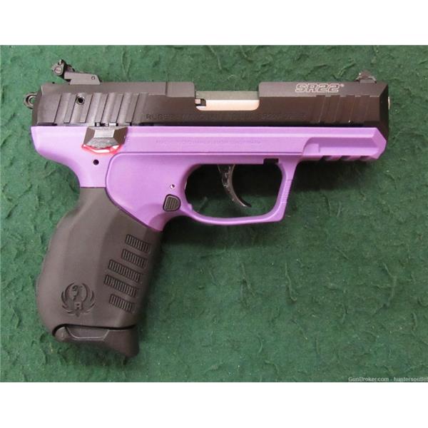.22 LR Ruger / Sturm, & Co. SR22 Long Rifle 22 3.5" 10 Round Purple 03606 New 736676036066