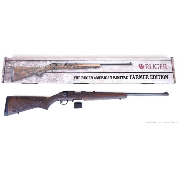 .22 WMR American Rifle - Rimfire Ruger / Sturm, & Co. RUGER AMERICAN FARMER EDITION BOLT ACTION CAL. 22WMRF TALO ENGRAVED STOCK 22 inch " barrel