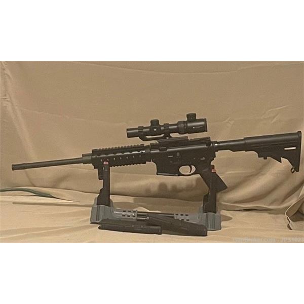 5.56mm Nato (.223 Rem.) AR-556 Ruger / Sturm, & Co. AR-15 With Vortex Crossfire II 1-4X24 Scope 2 Mags and Original Box 16 inch " barrel