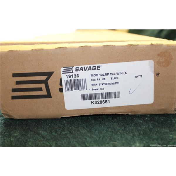 .243 Rem Savage 12 LRP Win. NIB 26 inch " barrel 19136