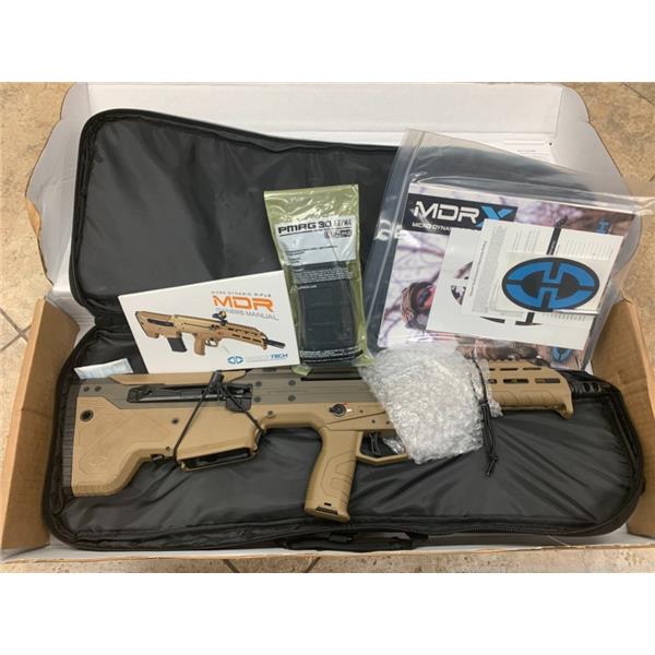5.56mm Nato (.223 Rem.) DESERT TECH MDRX 5.56 16 INCH BARREL FORWARD EJECT FDE