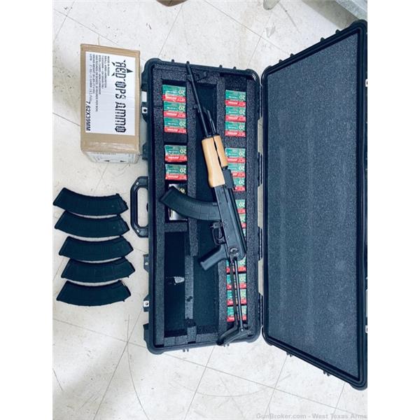 7.62x39 WASR-10 Century Arms AK 47 Under folder WASR 10 w/ 1, 400 rounds and pelican case