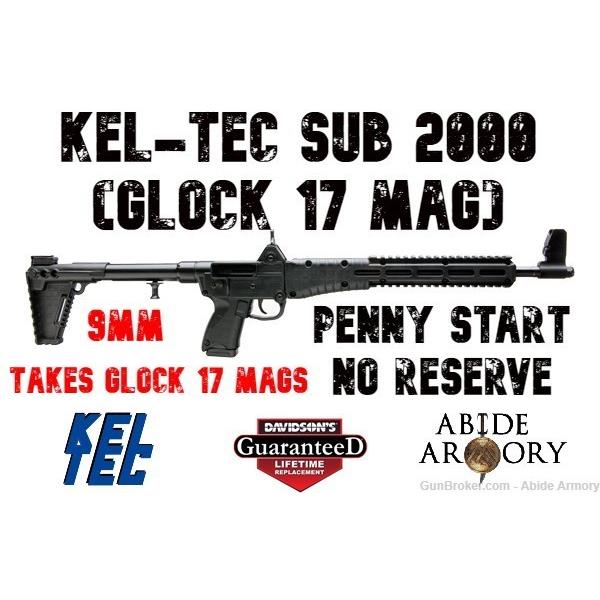 9mm Luger Sub 2000 KelTec Kel-Tec Sub-2000 640832004182 Penny 01 NR No Reserve Glock Mag NIB 17rd