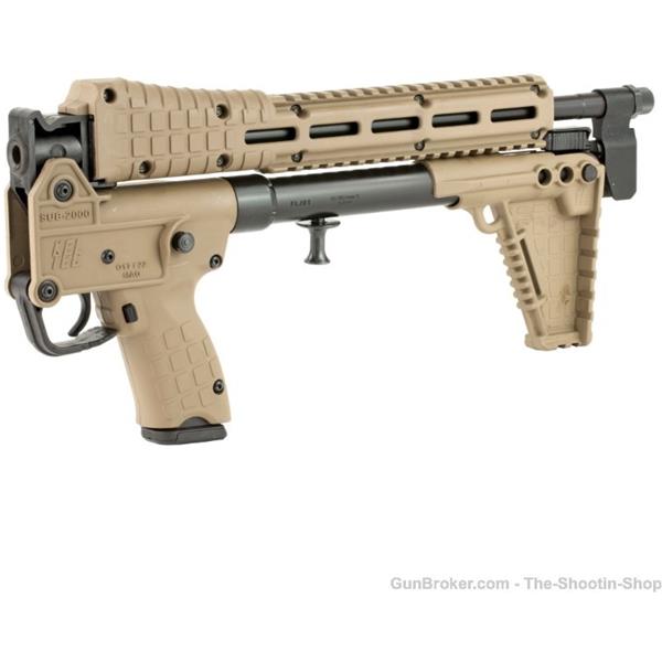 9mm Luger (9x19 Para) Sub 2000 Kel Tec KELTEC SUB 2K 9MM G17 Folding Rifle FDE TAN 17RD MULTI MAG S&W SIG CZ BER92 640832006605 16 inch " barrel SUB2K9MPNBTANHC